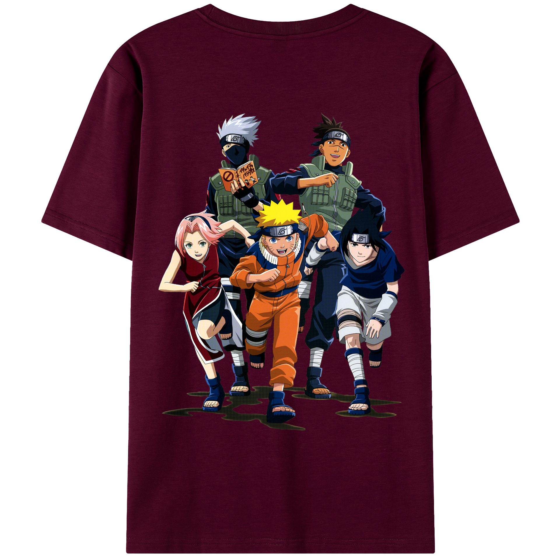 （画像用） NARUTO -ナルト- うずまき ナルト Uzumaki Naruto レディース半袖Tシャツ(バックプリント)